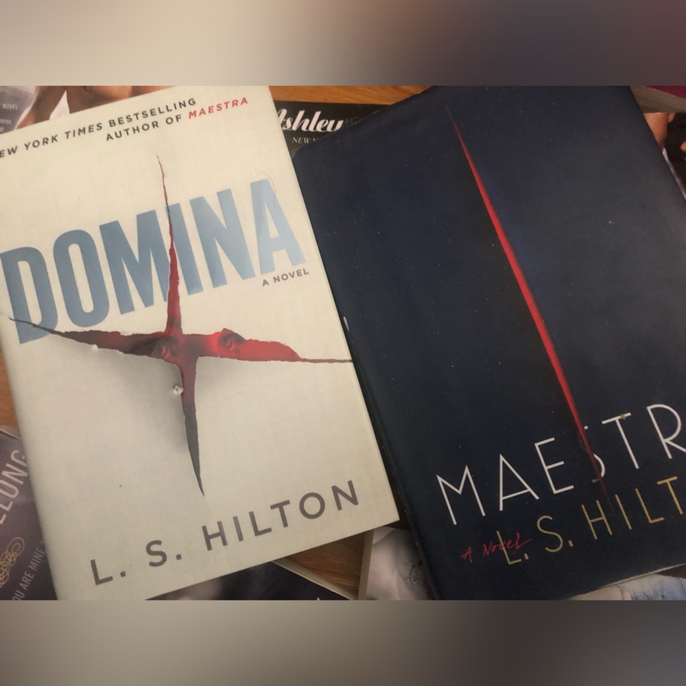 L.S Hilton 2 hardcover books Domina a Novel and Mastra a novel